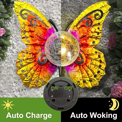 Outdoor solar butterfly lights for sale