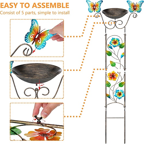 Butterfly bird bath ideas