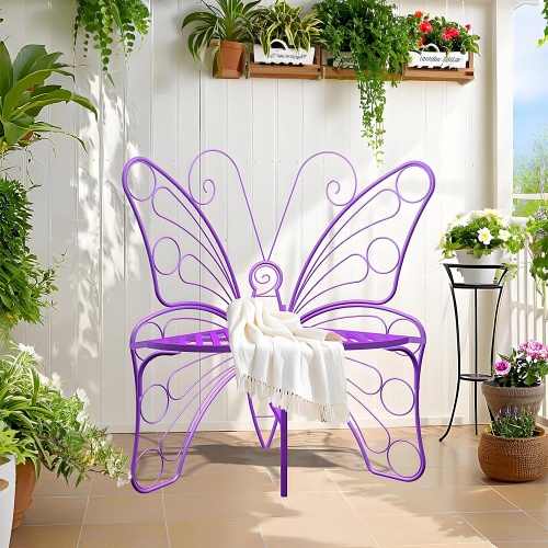 Butterfly bench outdoor sweet colors