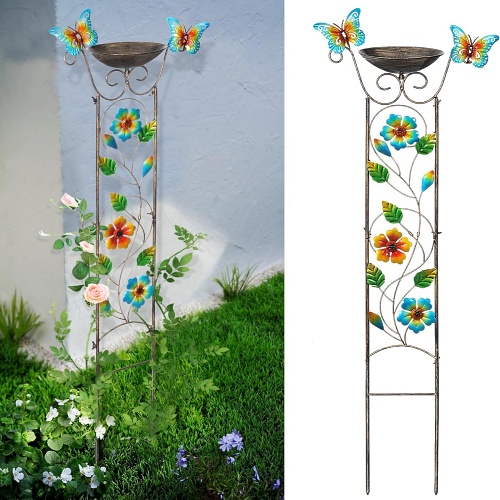 Butterfly bird bath ideas colorful