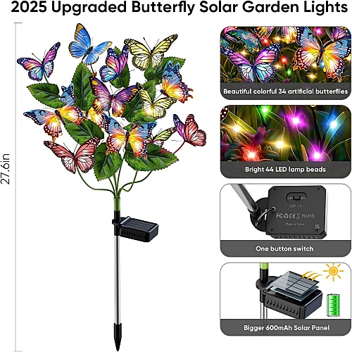 Butterfly stake for garden