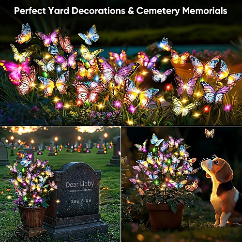 Butterfly stake for garden