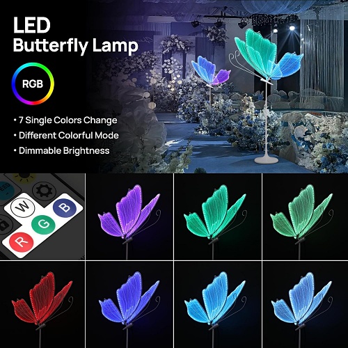 Wedding butterfly led floor lamp