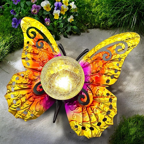 Outdoor solar butterfly lights for sale