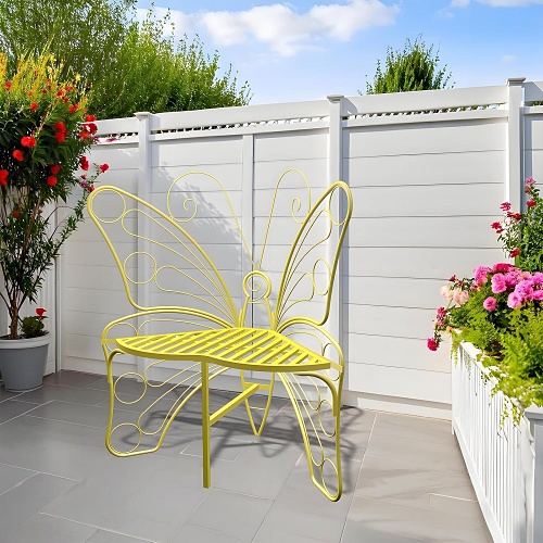 Butterfly bench outdoor