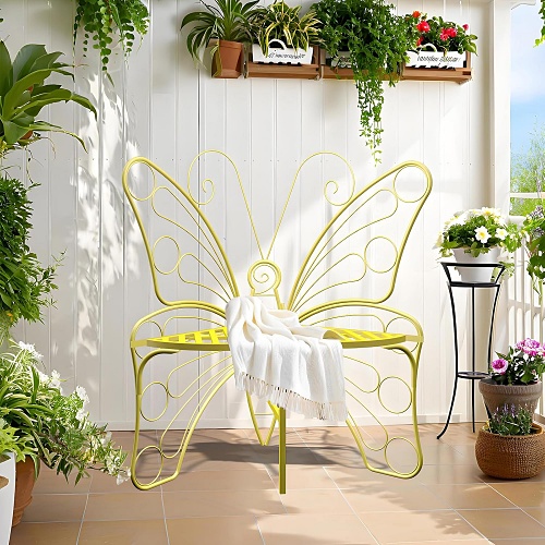 Butterfly bench outdoor