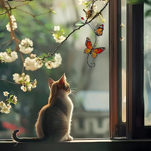 Monarch butterfly sun catcher