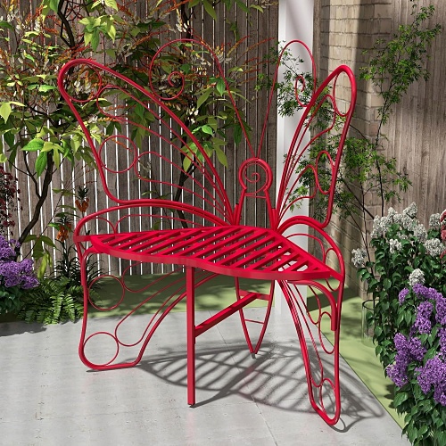 Butterfly bench outdoor