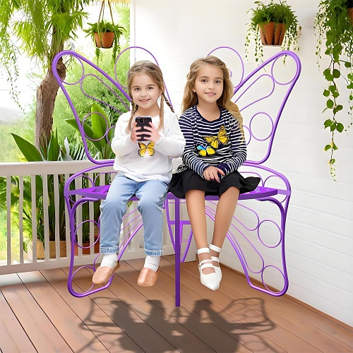 Butterfly bench outdoor