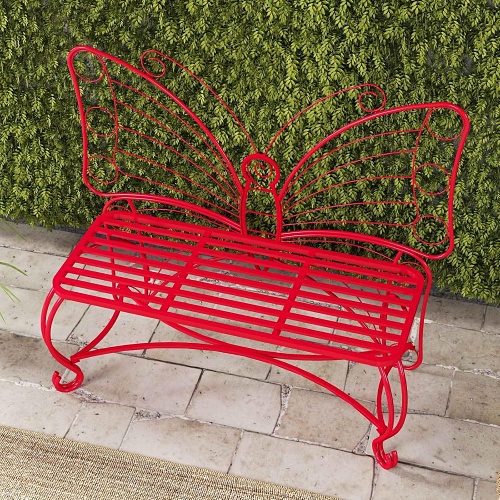 Butterfly bench outdoor