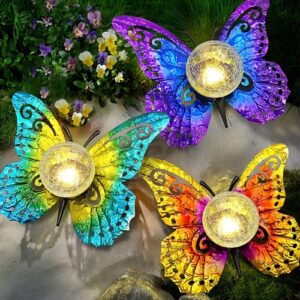 Outdoor solar butterfly lights for...