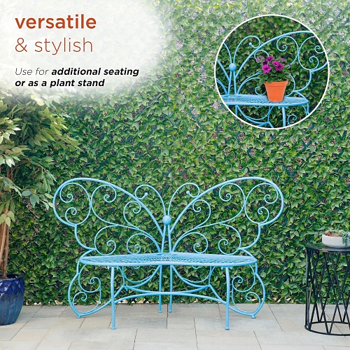 Iron butterfly bench for sale