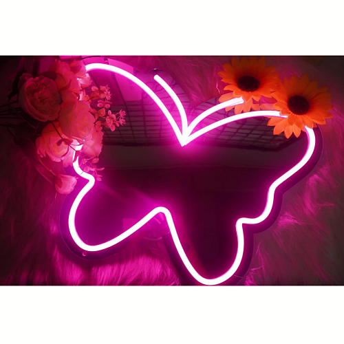 Light up butterfly mirror