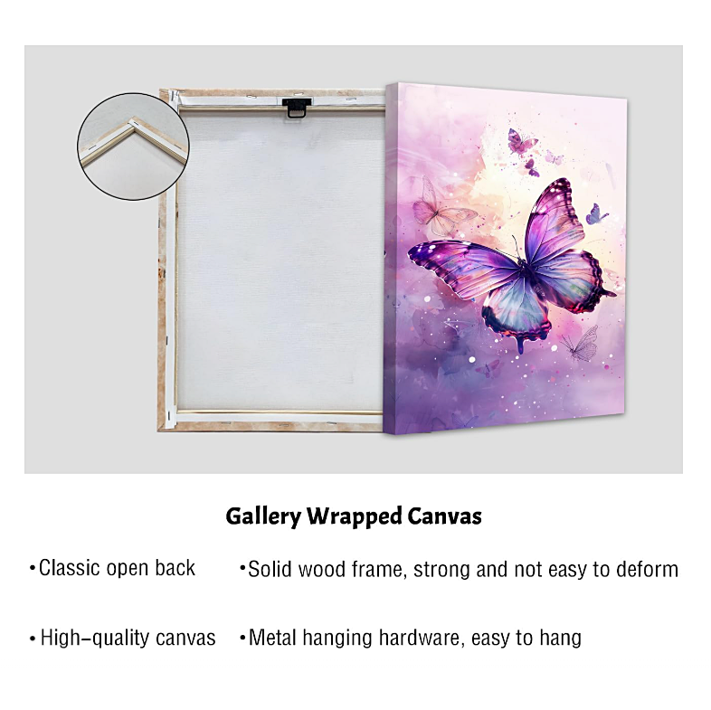 Butterfly canvas wall art