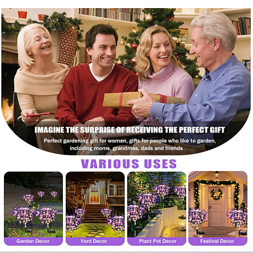 Solar garden butterfly stake lights