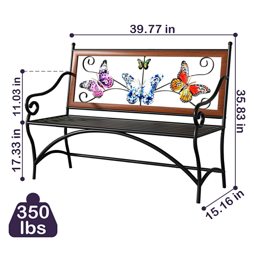 Butterfly corner bench