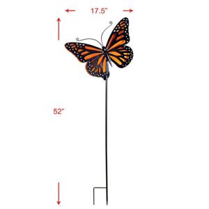 Monarch butterfly garden stake ele...