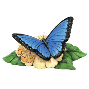 Jim shore butterfly figurine blue