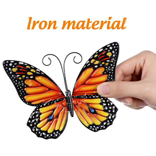 Metal butterfly wall decor