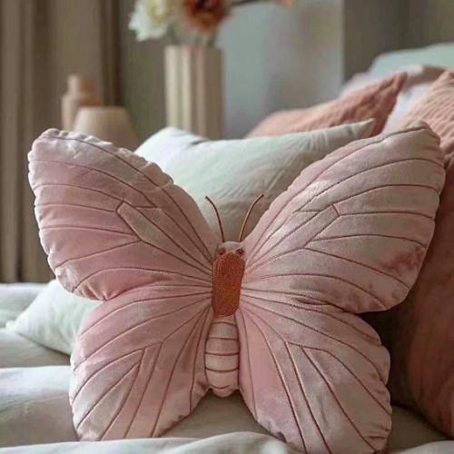 Butterfly throw pillow beautiful soft plush