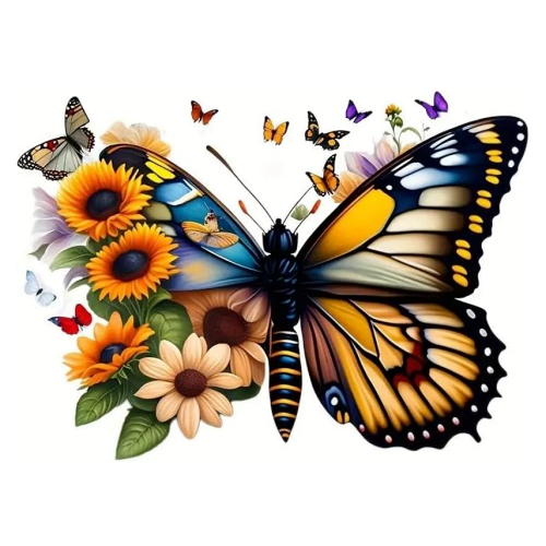 Short sleeve butterfly shirt womens