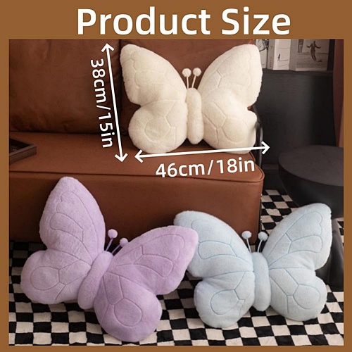Purple butterfly pillows