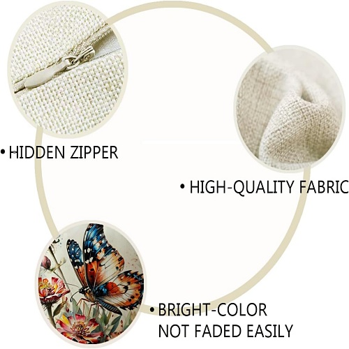 Butterfly decorative cushion cover