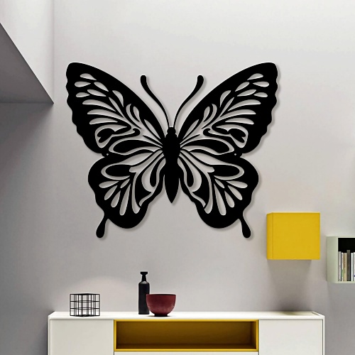 Metal butterfly wall sculpture