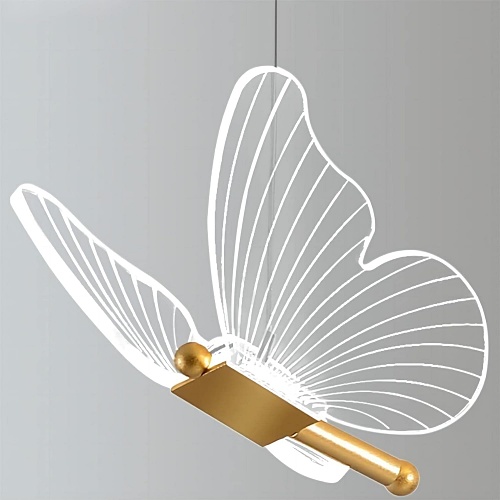 Butterfly lamp hanging from ceiling