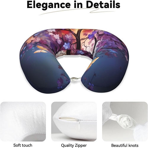 Butterfly neck travel pillow