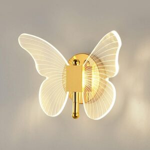 Butterfly wall lamp crystal mesmer...