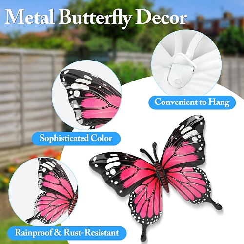 Metal wall butterflies