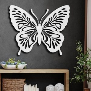 Metal butterfly wall art uk gorgeo...