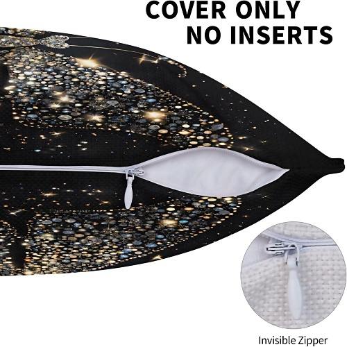 Rhinestone Butterfly Pillowcase