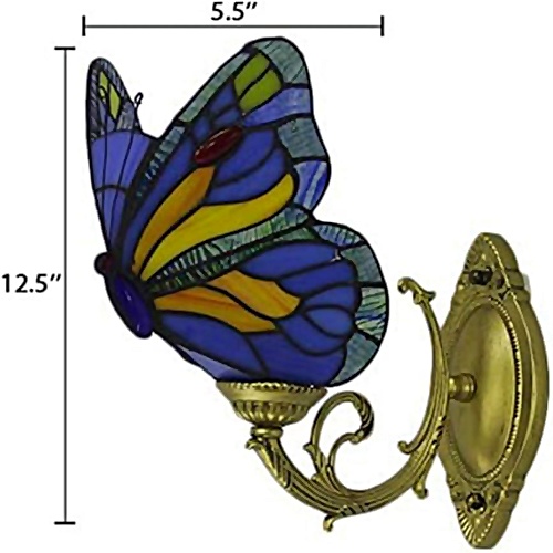 Butterfly wall lamp tiffany style