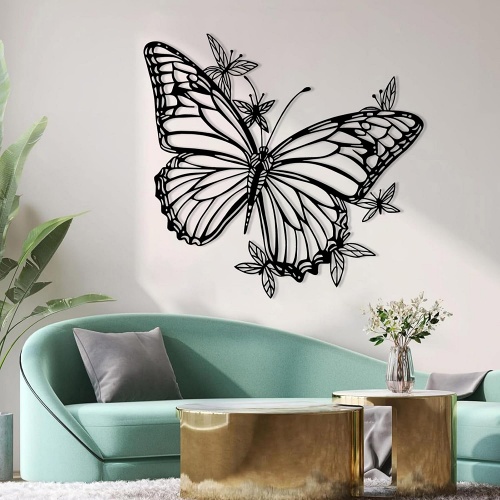 Gold butterfly wall decor
