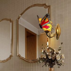 Butterfly Wall Lamp Stained Glass