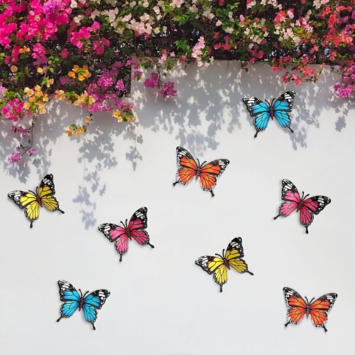 Metal wall butterflies