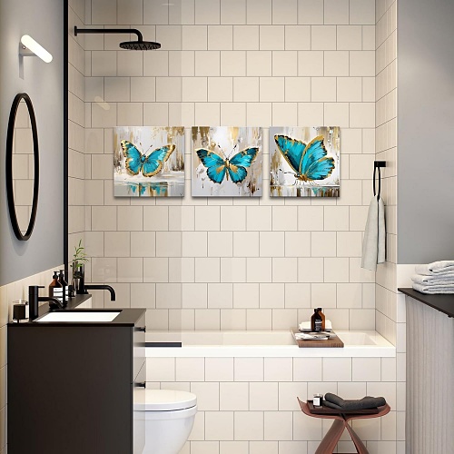 Butterfly wall art set of 3