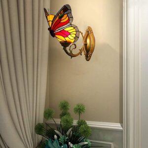 Butterfly Wall Lamp Stained Glass