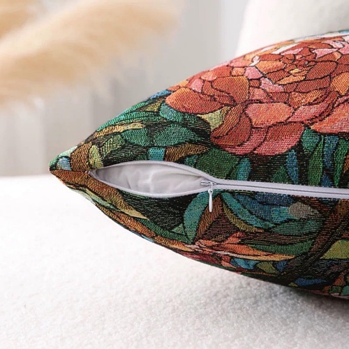 Butterfly embroidered pillow