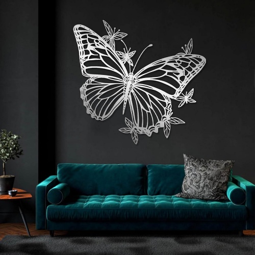 Butterfly metal art wall hanging