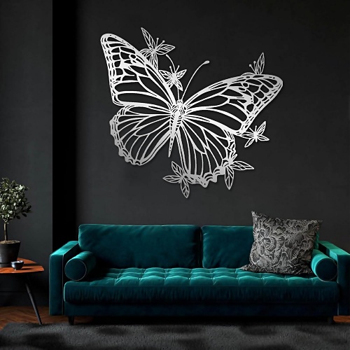 Butterfly metal art wall hanging