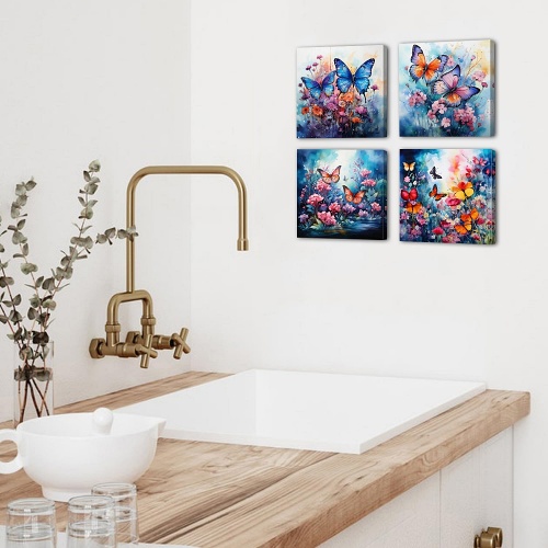 Butterfly pictures wall decor