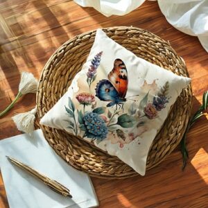 Butterfly throw pillow soft beauti...