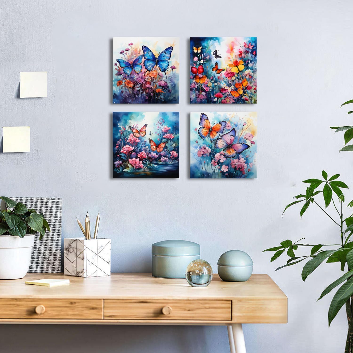 Butterfly pictures wall decor