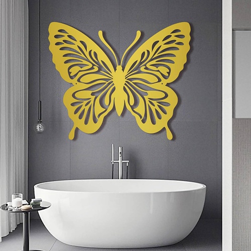 Metal butterfly wall sculpture