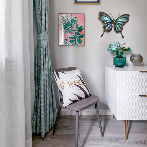 Blue butterfly wall art