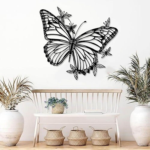 Butterfly metal art wall hanging