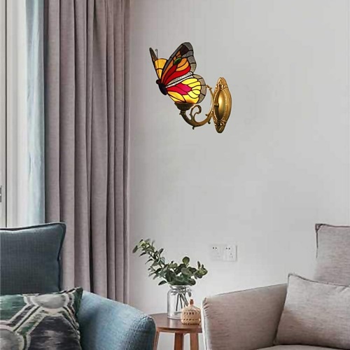 Butterfly Wall Lamp Stained Glass